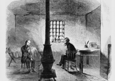 Brown in his prison cell